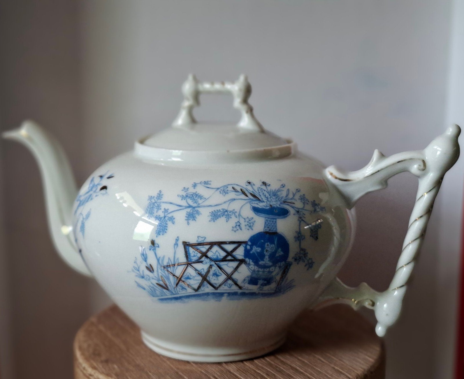 Louis Regout Mosa decor 324 theepot, kop en schotel, melkkan, Ophalen