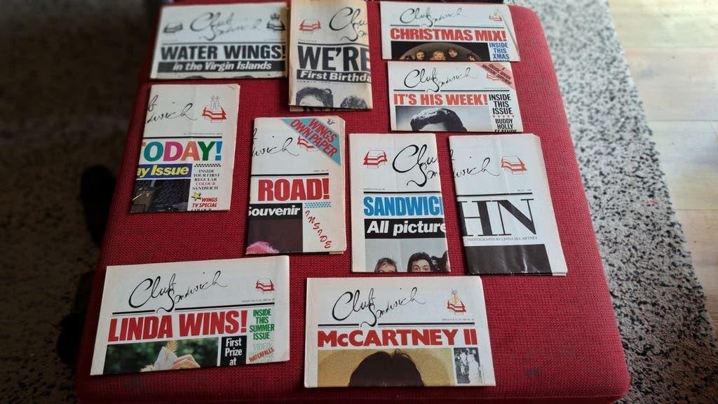 Paul McCartney Wings 10 x Club Sandwich (Beatles), Ophalen of Verzenden, 1960 tot 1980, Buitenland, Tijdschrift