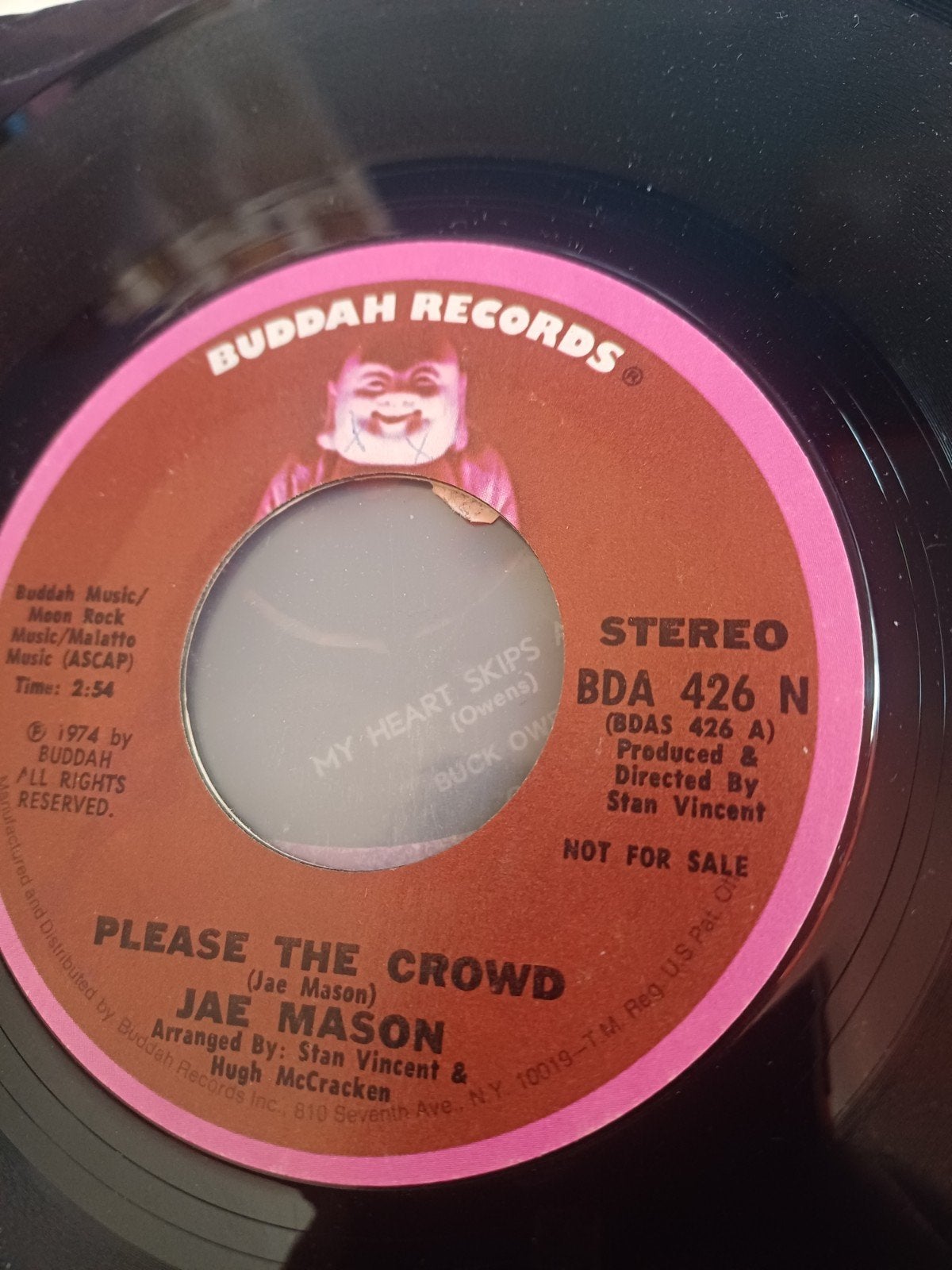 Jae Mason - Please The Crowd / My Heart Skips (7 inch vinyl), Ophalen, Gebruikt, 7 inch, EP