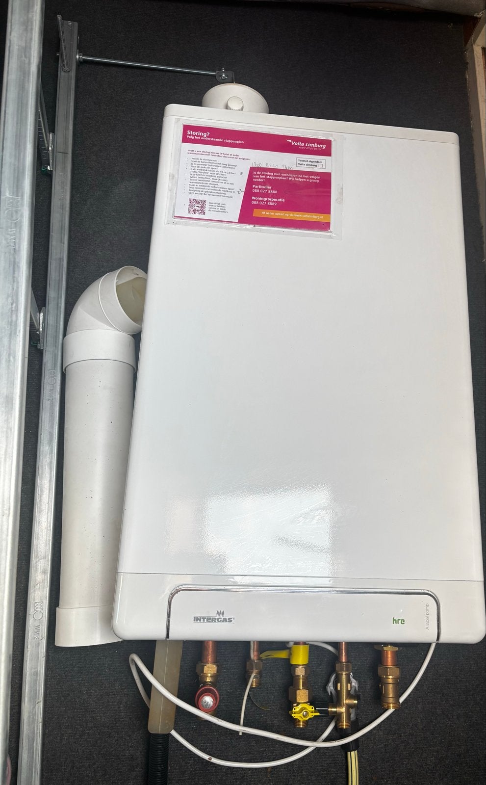 Intergas HRE 36/30 A CV-ketel met expansievat, Ophalen, Hoog rendement (Hr), Cv-ketel of Combi-ketel, Zo goed als nieuw