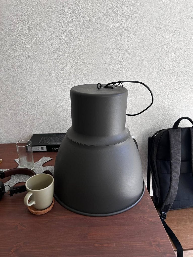 Gratis Hanglamp HEKTAR IKEA 38 cm, Ophalen, Zo goed als nieuw, Metaal, Minder dan 50 cm