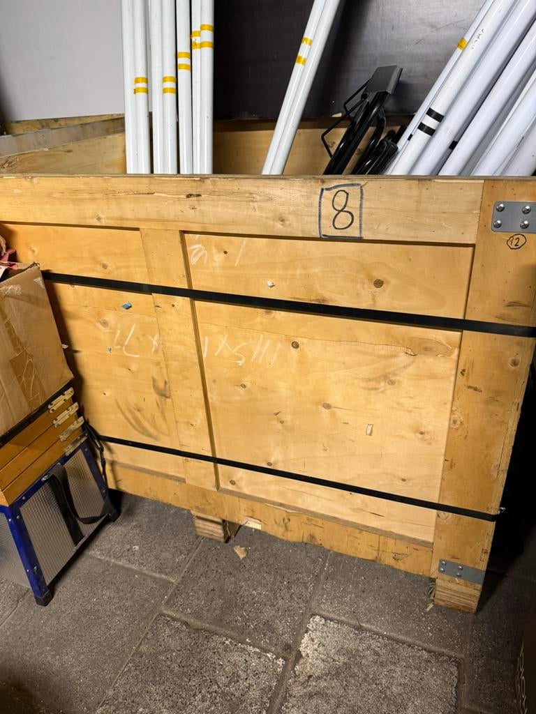 Kisten hout voor opslag groot, Doe-het-zelf en Verbouw, Kratten en Dozen, Ophalen, 100 cm of meer, 60 cm of meer, 50 cm of meer