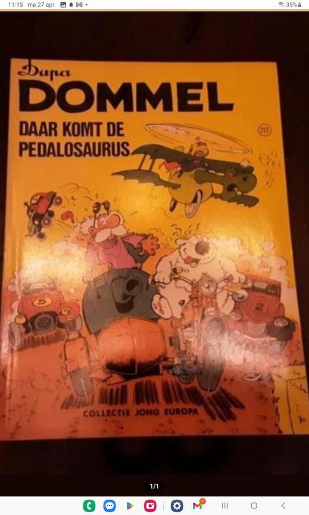 Dommel - Daar komt de pedalosaurus, Eén stripboek, Ophalen of Verzenden, Gelezen
