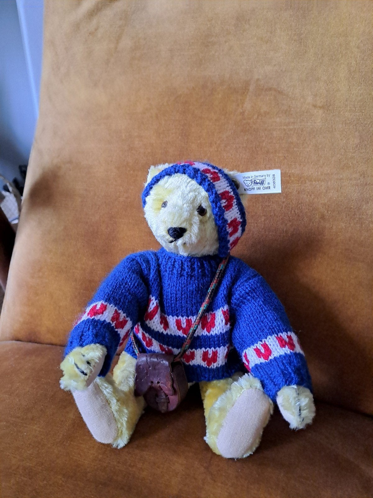 Steiff Teddy Bear Replica 1948, Verzenden, Zo goed als nieuw, Stoffen beer, Steiff