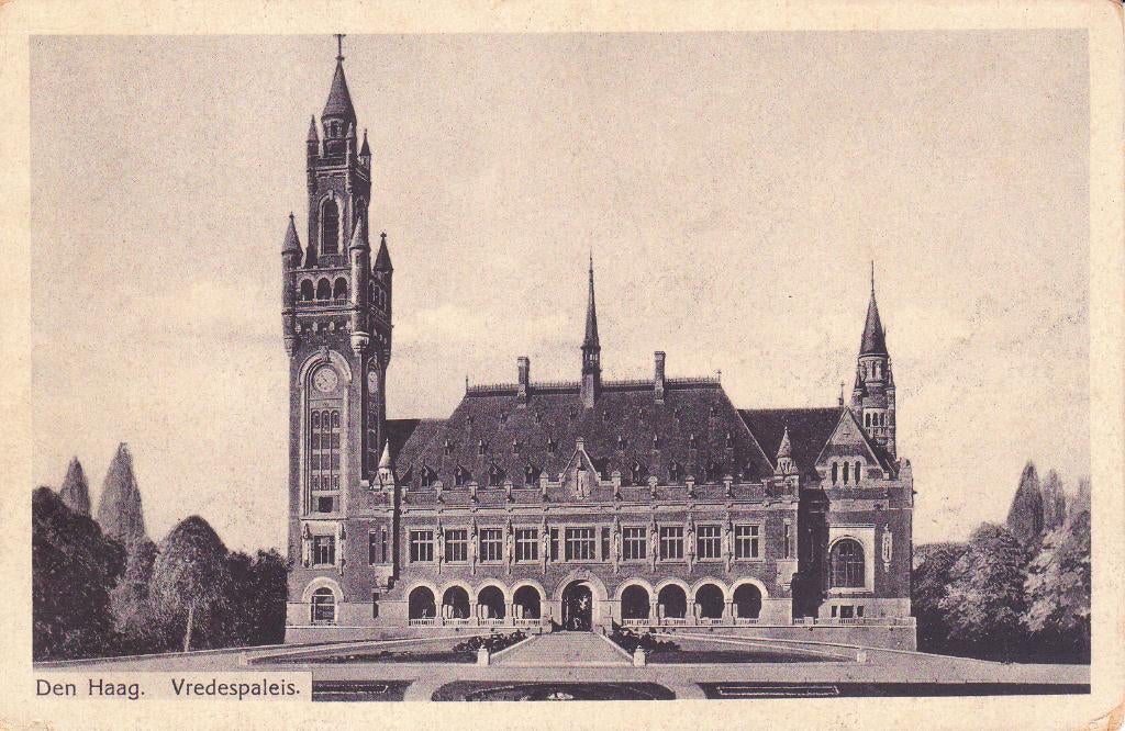 07455 Den Haag - Vredespaleis - 1913, Verzamelen, Ansichtkaarten | Nederland, Ongelopen, Zuid-Holland, Voor 1920, Verzenden