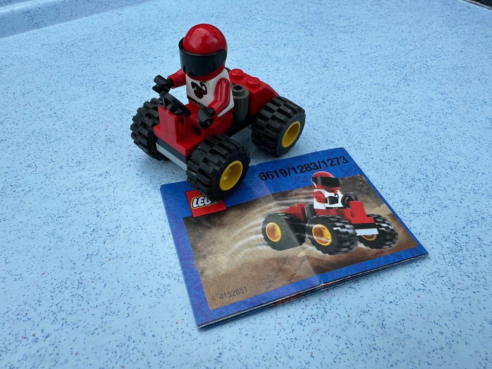 Lego Racers 6619 Red Rally Racer met instructies, Gebruikt, Lego, Ophalen of Verzenden, Compleet