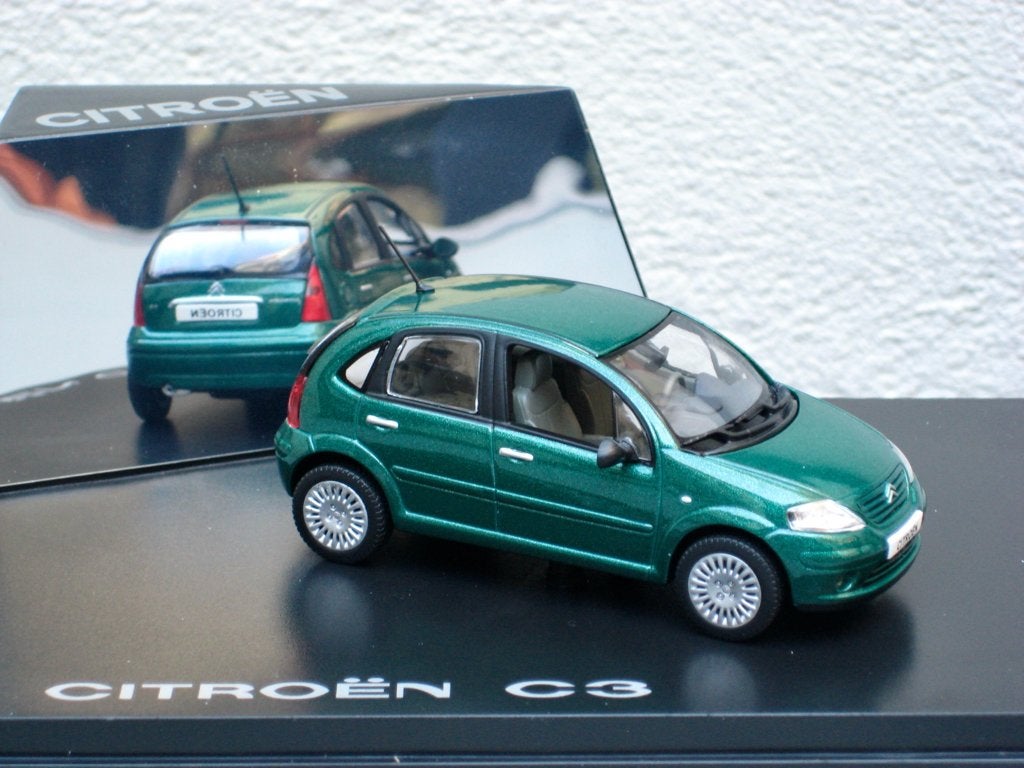 Citroen C3 2002 donker of licht groen  Norev 1:43, Ophalen of Verzenden, Nieuw, Auto, Norev