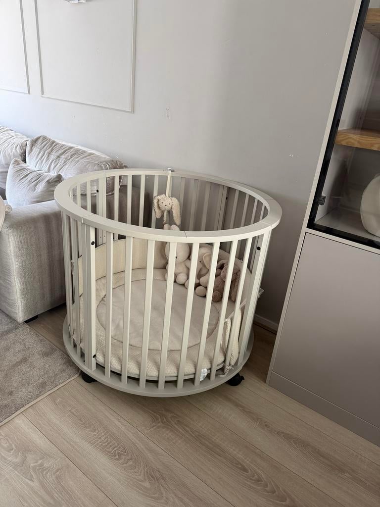 Ronde box Europe Baby oatmeal beige, Ophalen of Verzenden, Zo goed als nieuw, Rond, Boxkleed