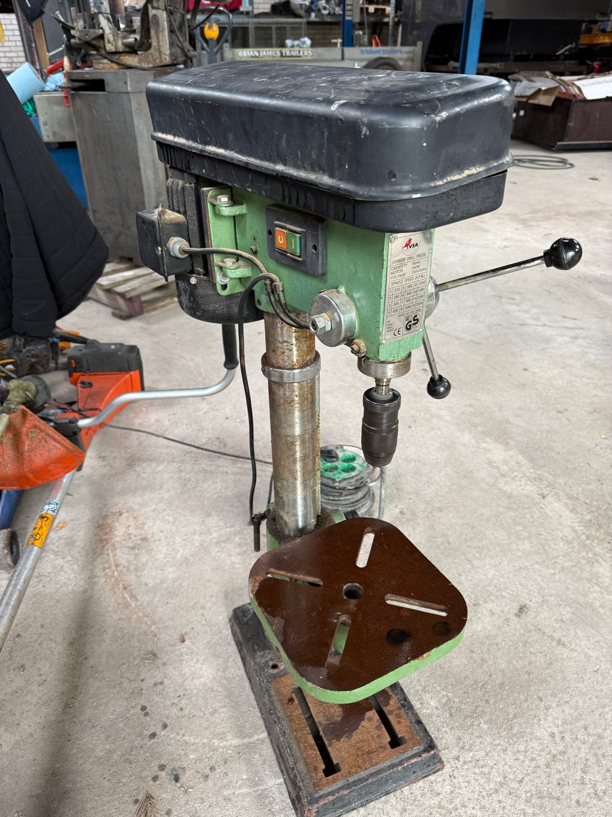 Kolomboormachine 220V - conus boten mogelijk, O, O, Ophalen of Verzenden, Kolomboormachine