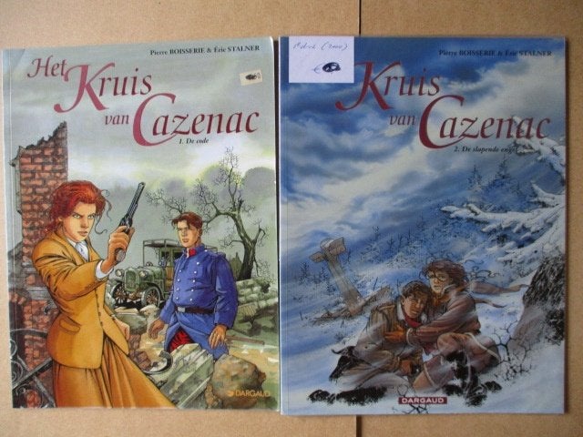 w0206 het kruis van cazenac 1 t/m 10, Meerdere stripboeken, Ophalen, Gelezen