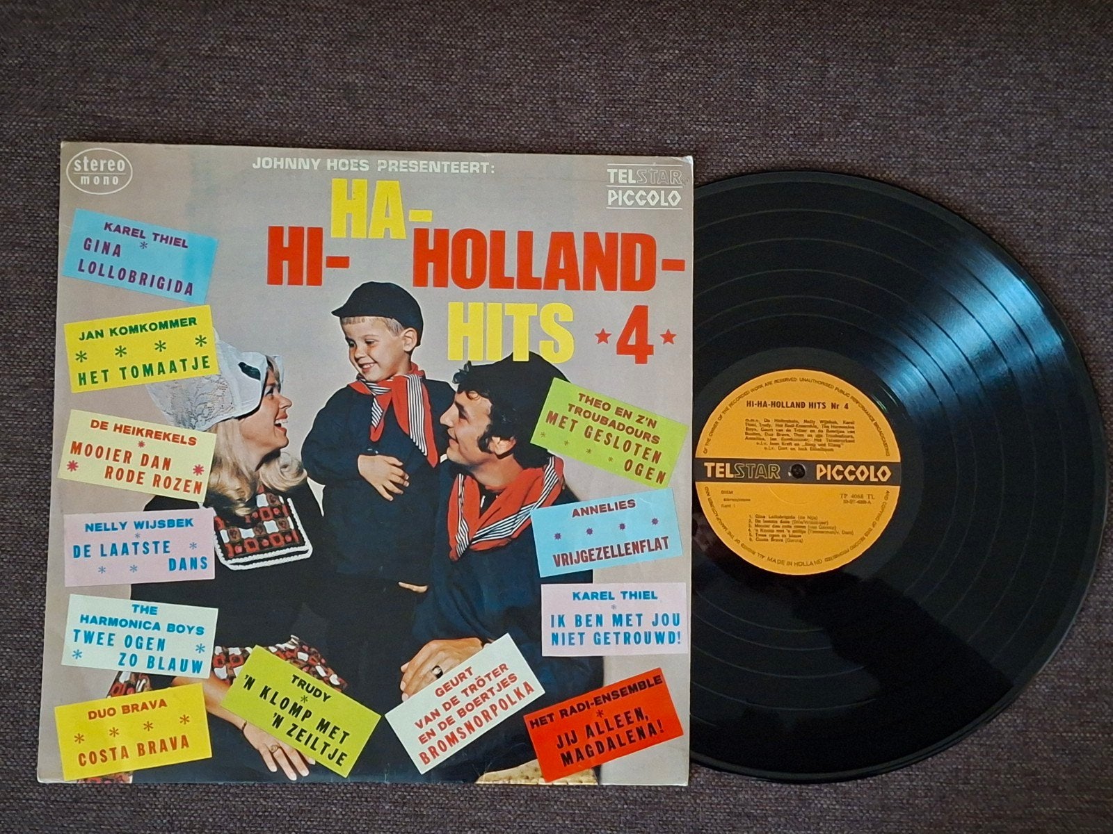 Hi-Ha-Holland Hits 4 - Diverse Artiesten telstar vinyl lp, LP, Gebruikt, Ophalen of Verzenden, Complilatie