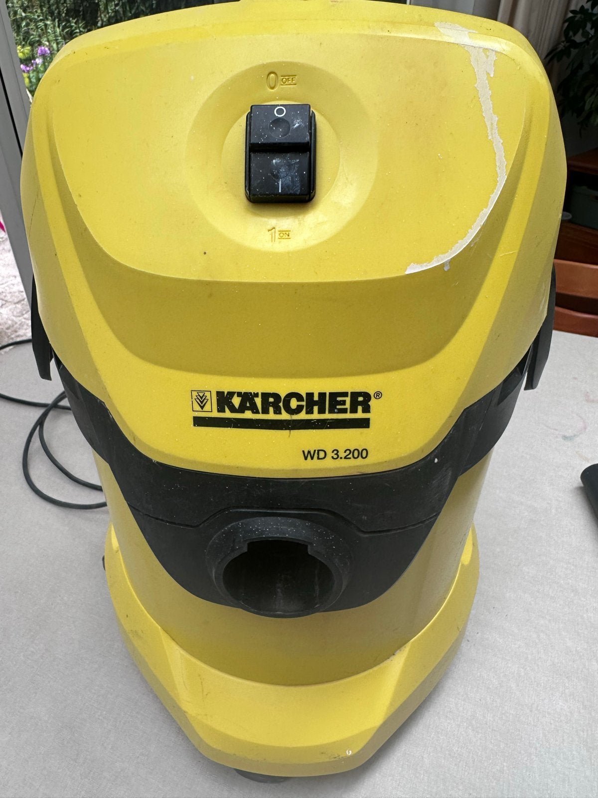 Kärcher WD 3.200 Nat/Droog Bouwstofzuiger + 3 zakken, Ophalen of Verzenden, Gebruikt