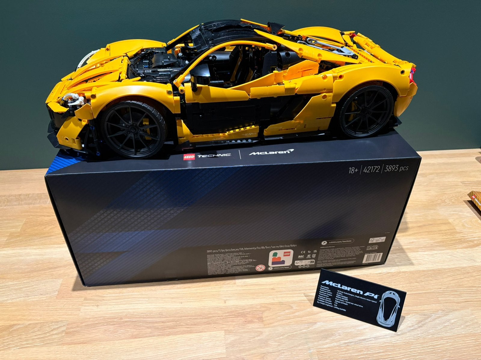 LEGO Technic 42172 McLaren P1 Hypercar, Ophalen of Verzenden, Zo goed als nieuw
