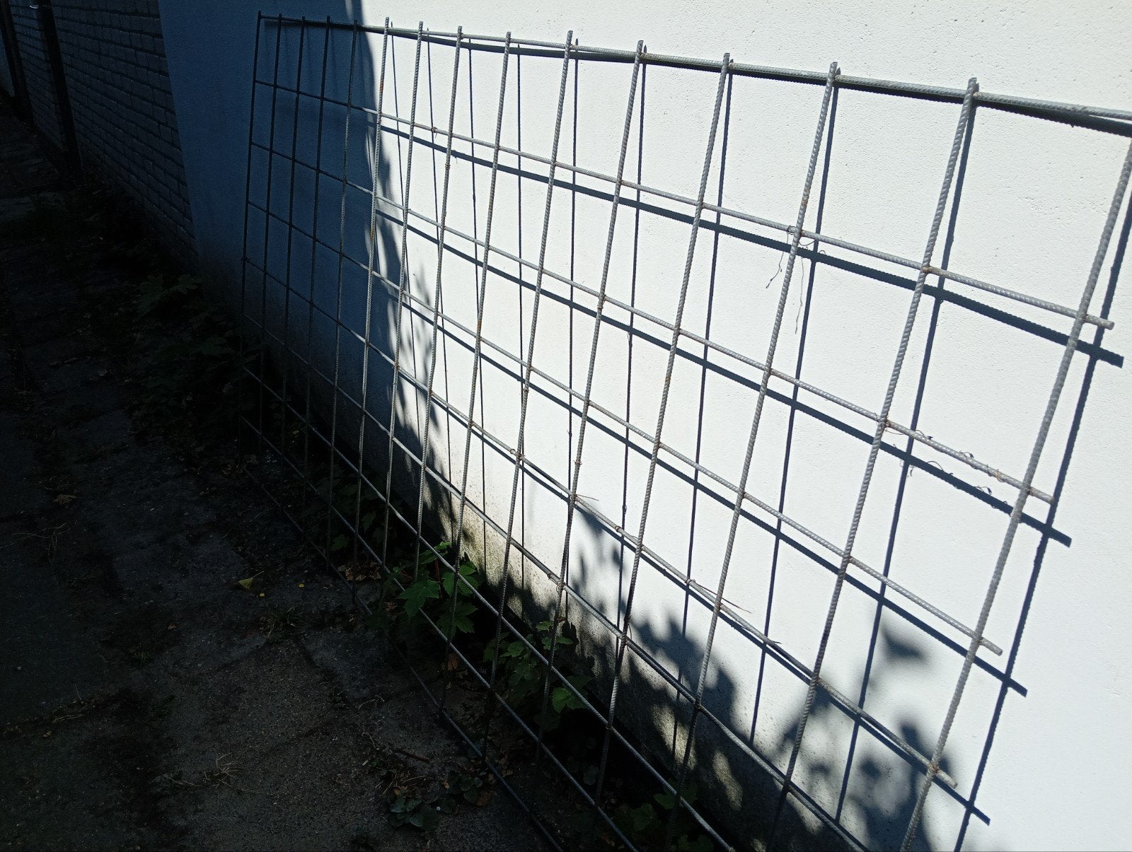 Stevig ijzeren gaashekwerk voor tuin of erf, Tuin en Terras, Ophalen, Gebruikt, IJzer, Gaashekwerk