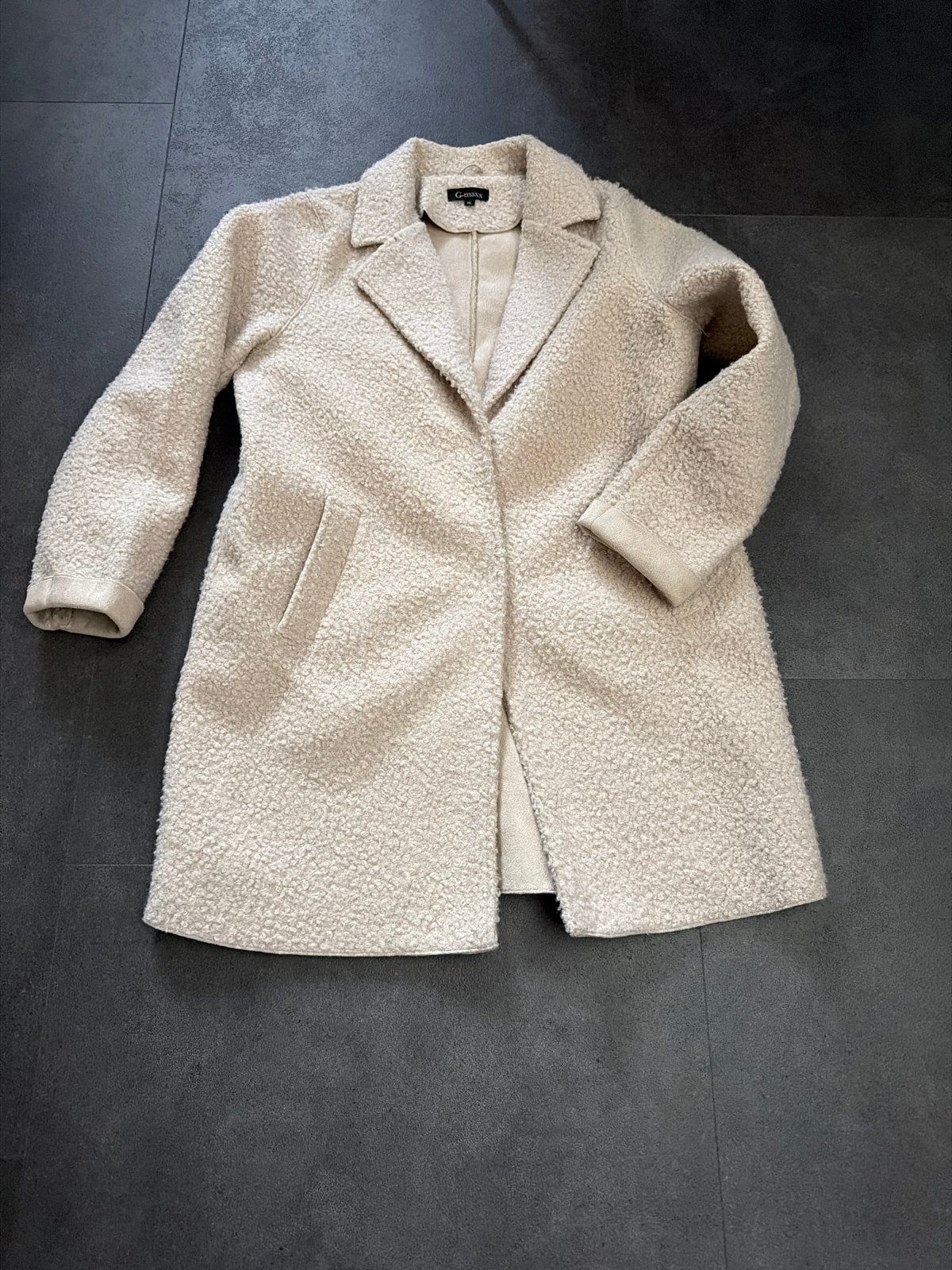 G-maxx teddy jas XL - Zo goed als nieuw, Verzenden, Zo goed als nieuw, Maat 46/48 (XL) of groter, Beige