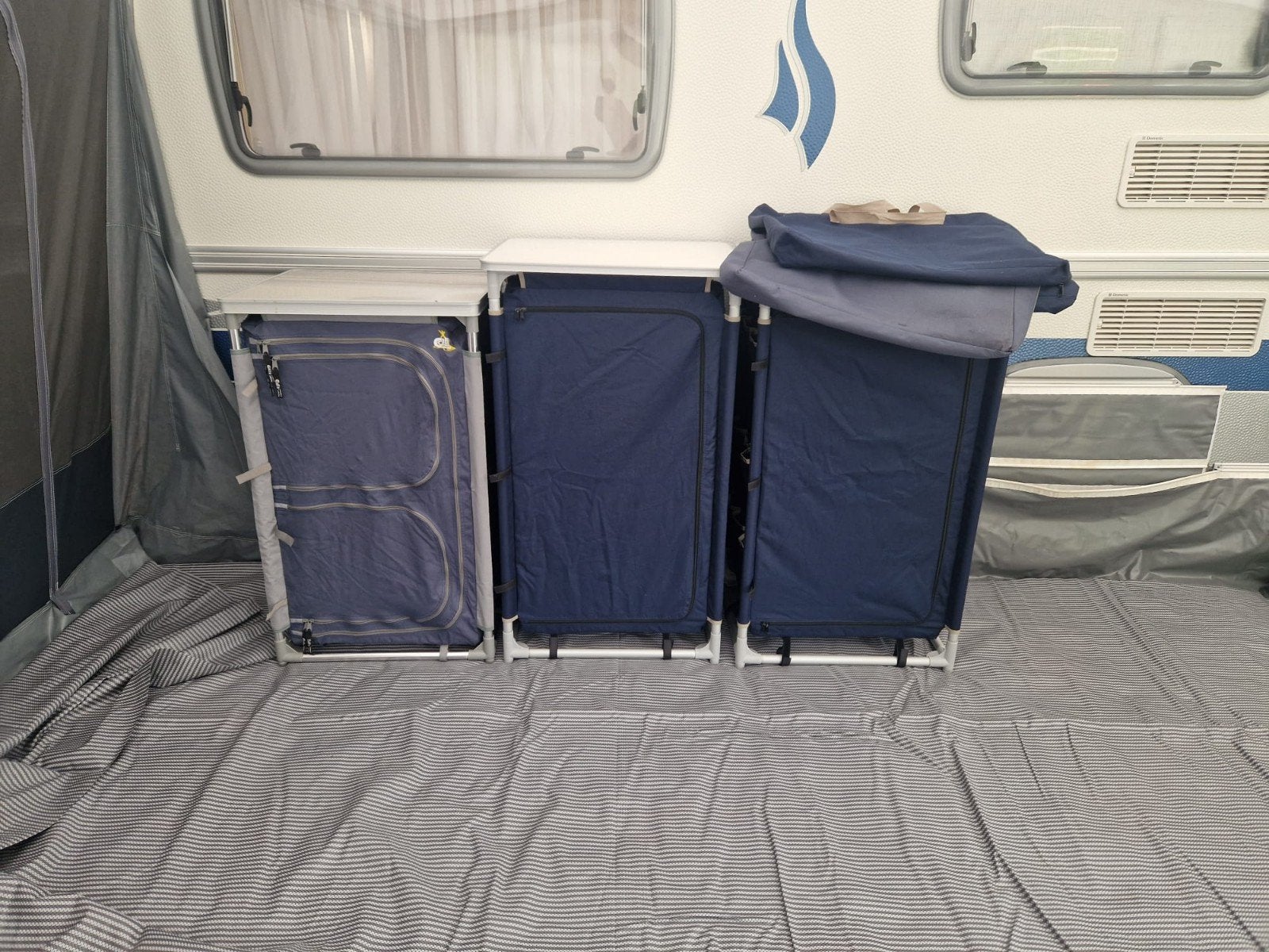 campingkasten, Ophalen, Campingkast