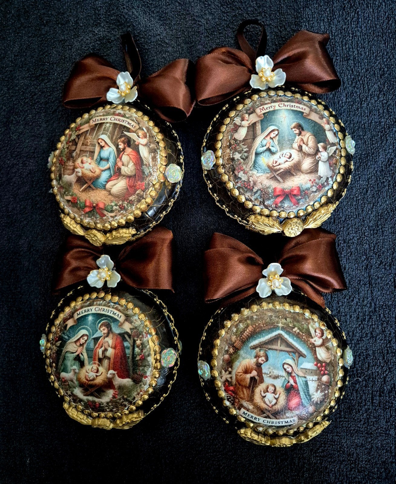 Handgemaakte kerstballen, naar wens gemaakt., Ophalen of Verzenden
