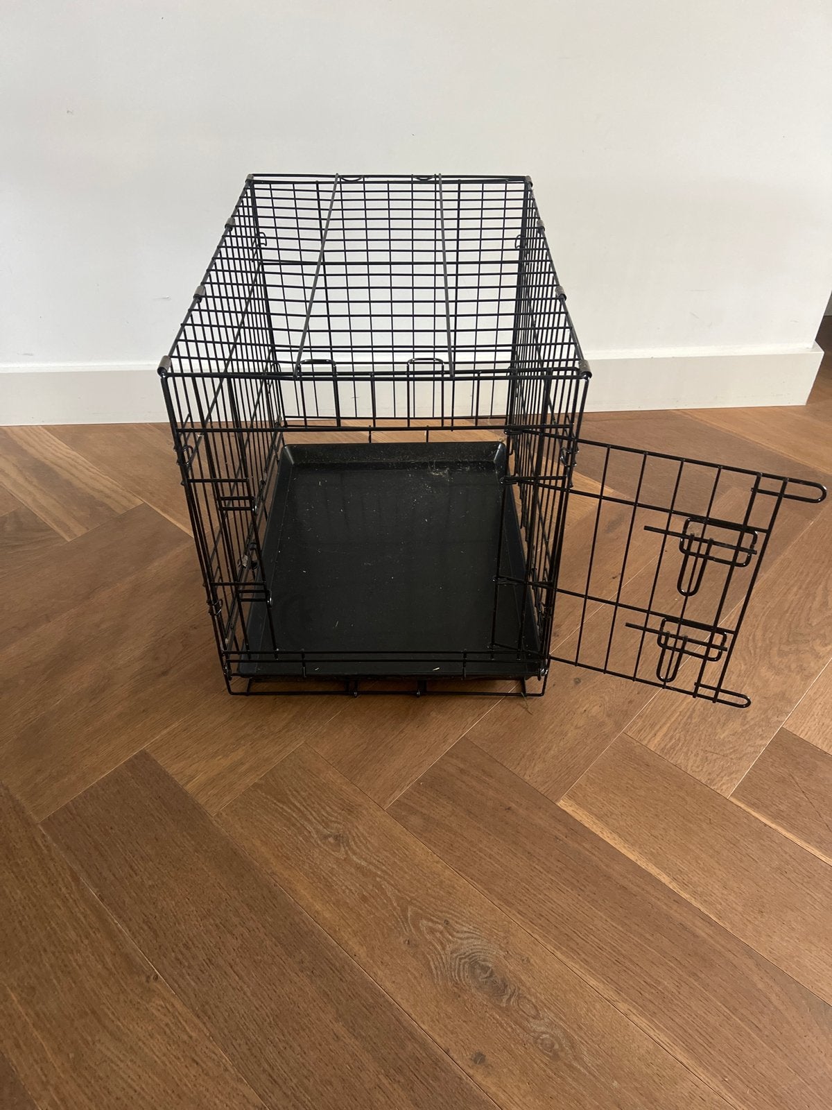Zwarte hondenbench 60x42x51, Ophalen, Gebruikt
