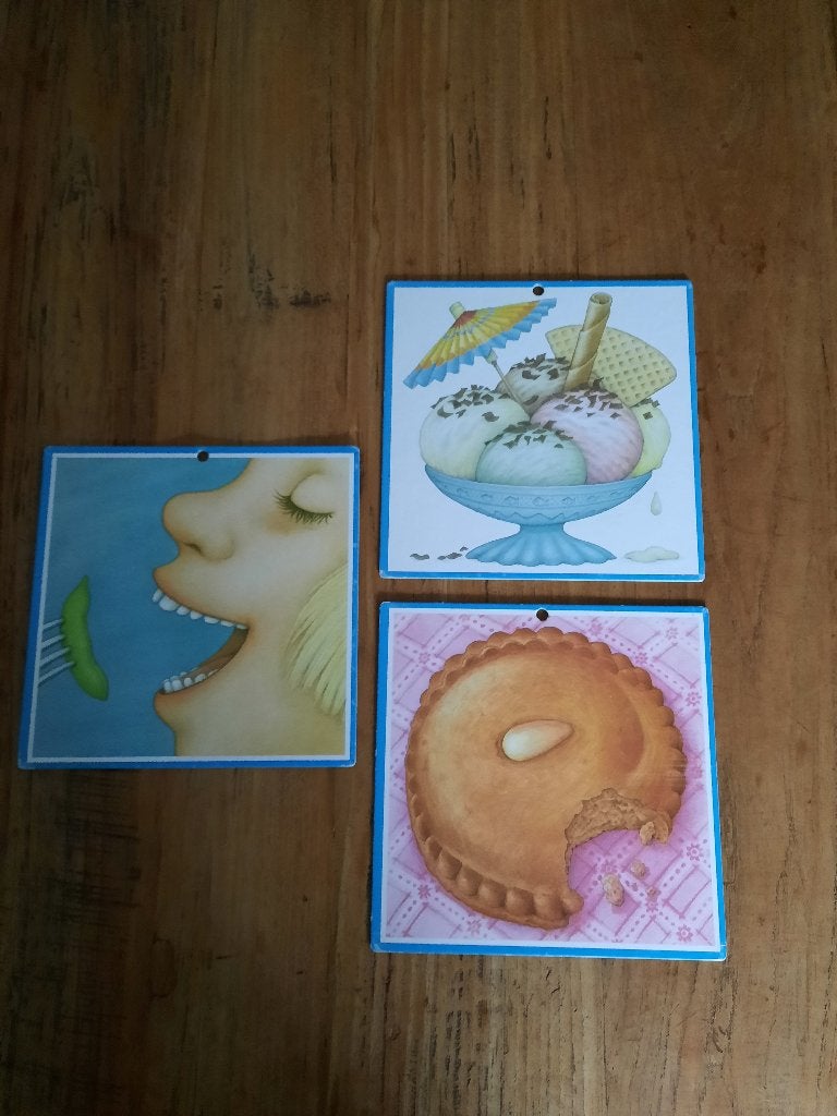 Zwijsen vintage schoolplaatjes koek ijs eet keuken eten/3st, Verzamelen, Foto's en Prenten, 1960 tot 1980, Gebruikt, Ophalen of Verzenden