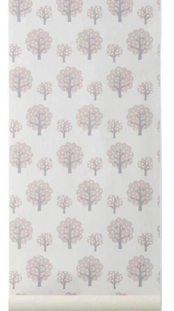 Nieuw! Ferm living Dotty Rose rose behang kinderkamer, Huis en Inrichting, Ophalen of Verzenden, Minder dan 10 m², Roze