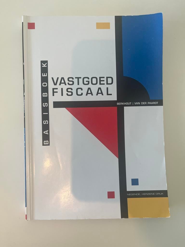Basisboek Vastgoed Fiscaal - Negende, herziene druk, Verzenden, Zo goed als nieuw