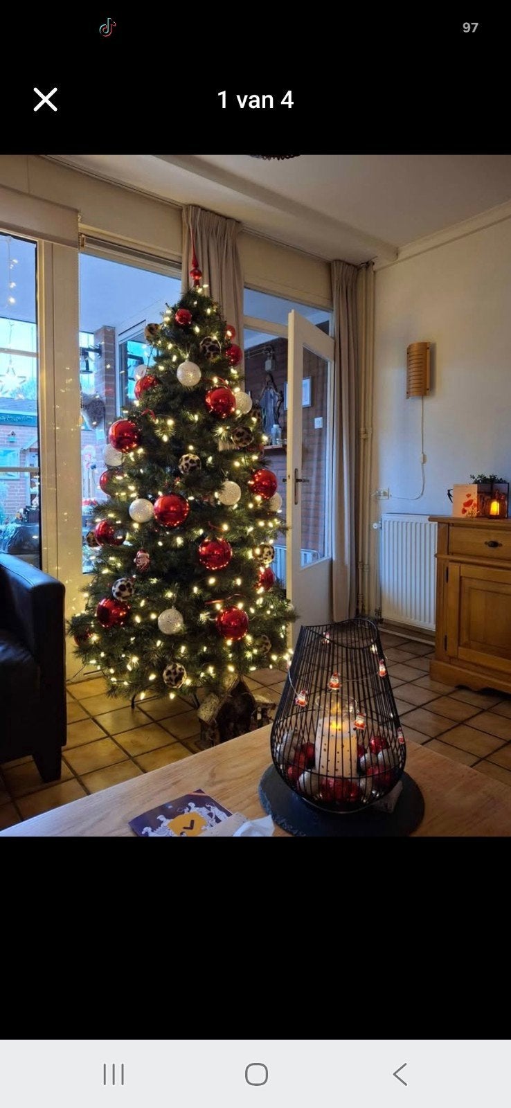 grote kunst kerstboom zonder versiering 30 euro !, Ophalen, Zo goed als nieuw