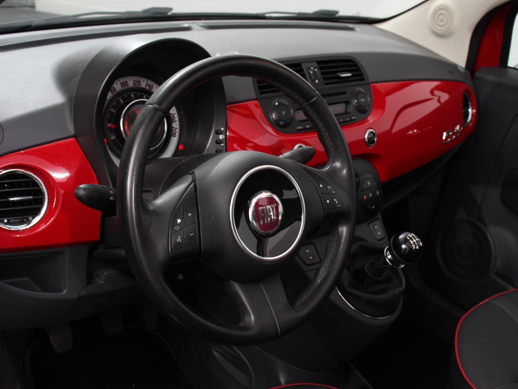 Fiat 500 C 0.9 TwinAir Turbo 80pk Lounge Climate Control Lic, Stof, Gebruikt, Cabriolet, Origineel Nederlands