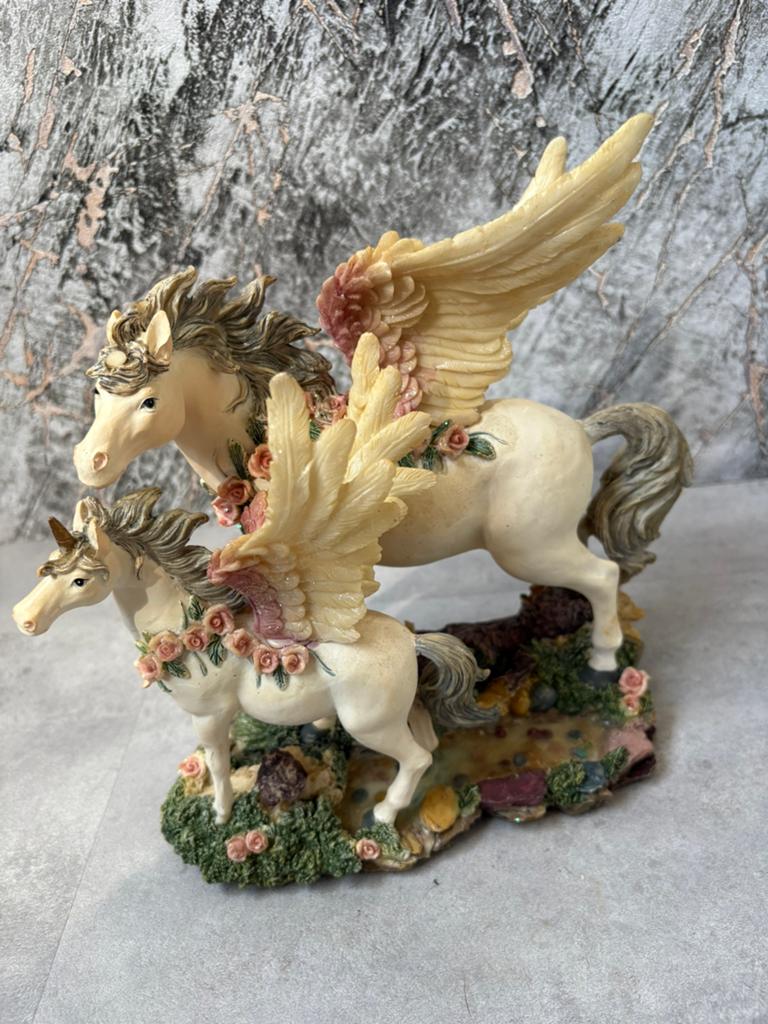 Betoverend Pegasus Beeld - Moeder en Kind, Ophalen, Meerkleurig, Overige stijlen, Kunststof