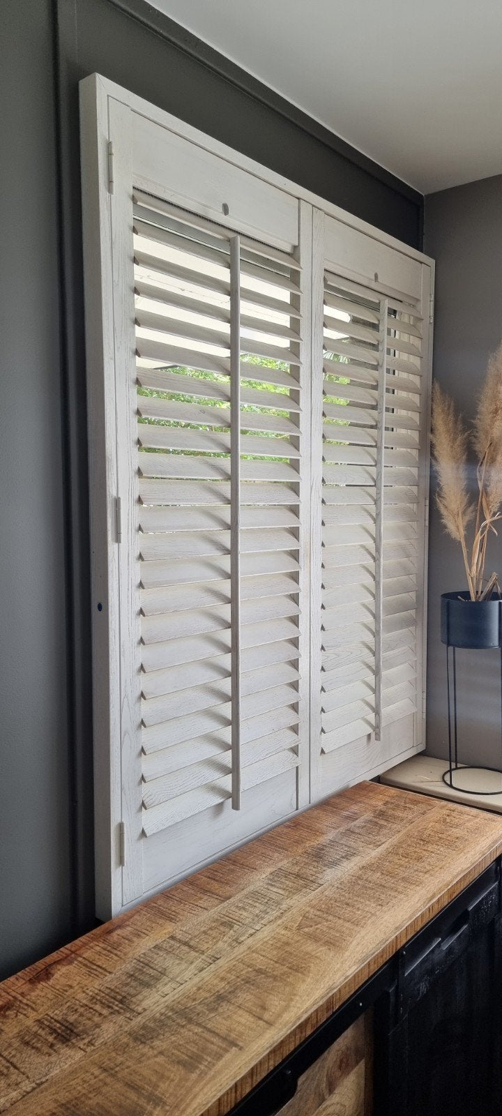 Mooie echt houten shutters, Huis en Inrichting, Ophalen, Zo goed als nieuw