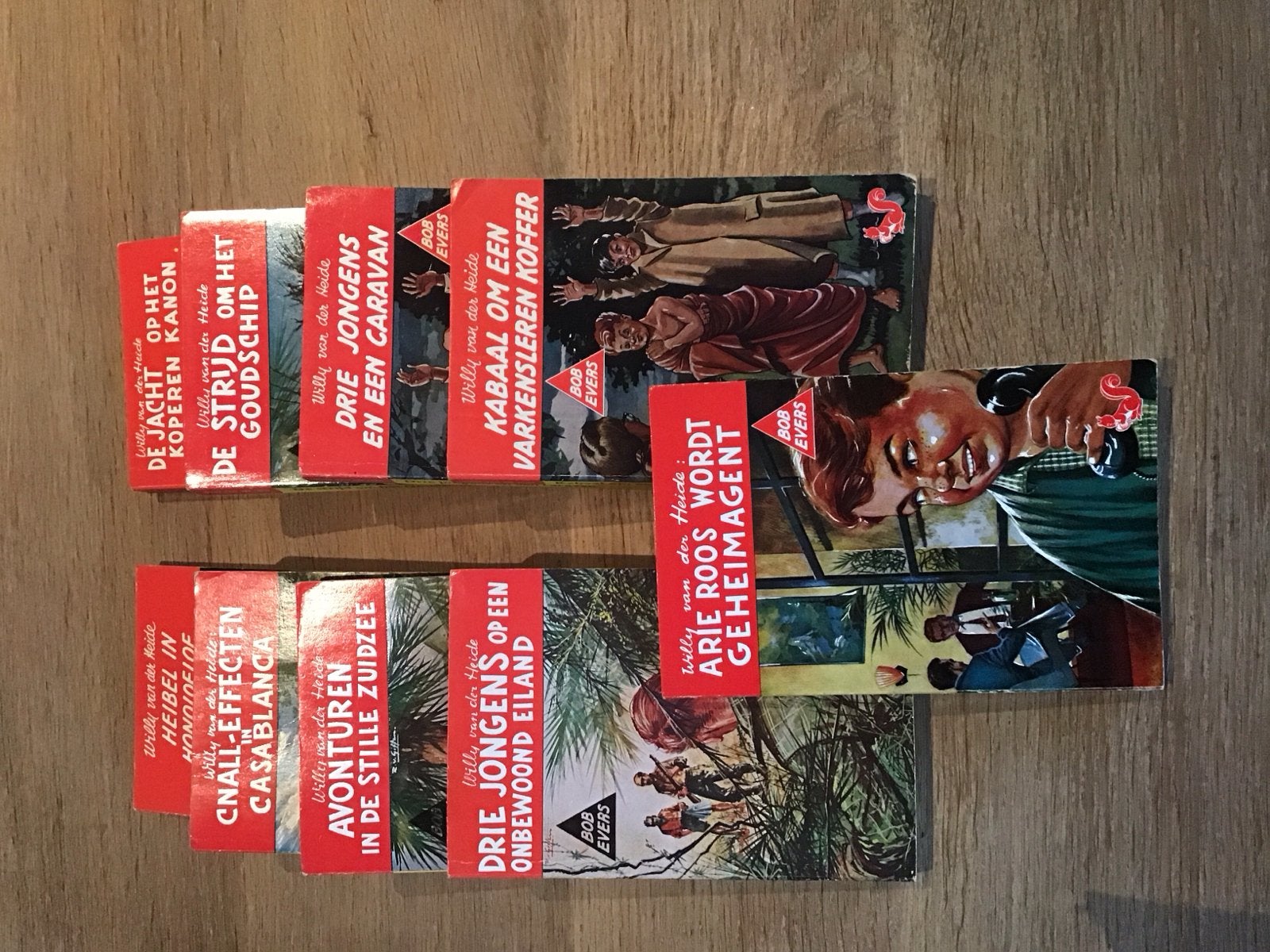 Willy van der Heide - Bob Evers boeken (9 stuks), Boeken, Ophalen, Gelezen