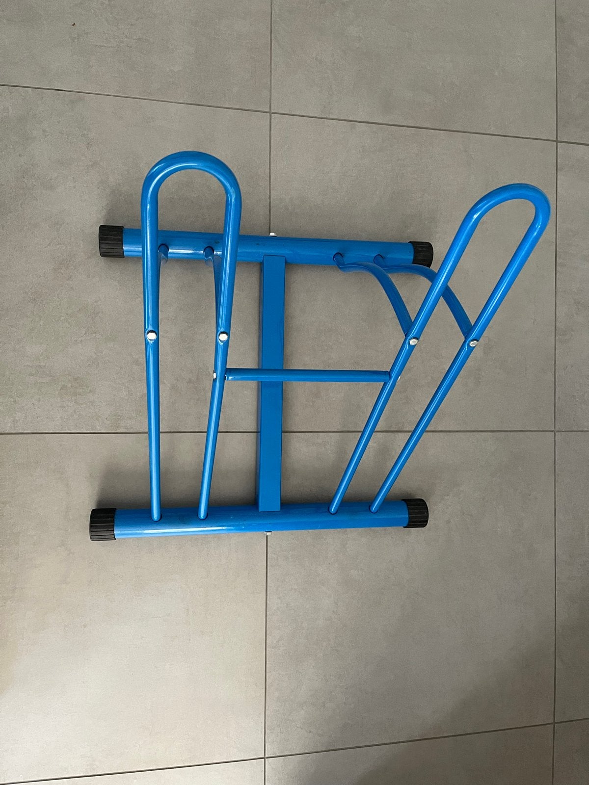 VidaXL Fietsstandaard voor 2 fietsen vrijstaand blauw, Ophalen of Verzenden, Zo goed als nieuw