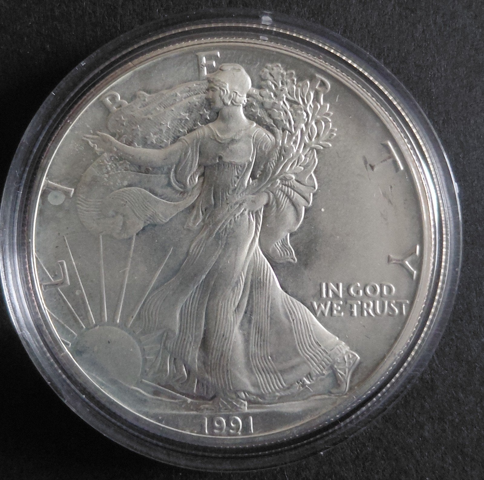 American Silver Eagle 1991 1 oz 999 zilver, Verzenden, Zilver