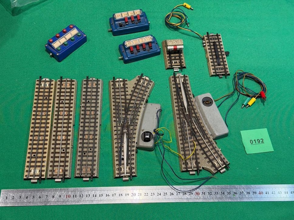 Märklin H0 Rails en Wissels met Bediening - Gebruikt, Wisselstroom, Gebruikt, Rails, Ophalen of Verzenden