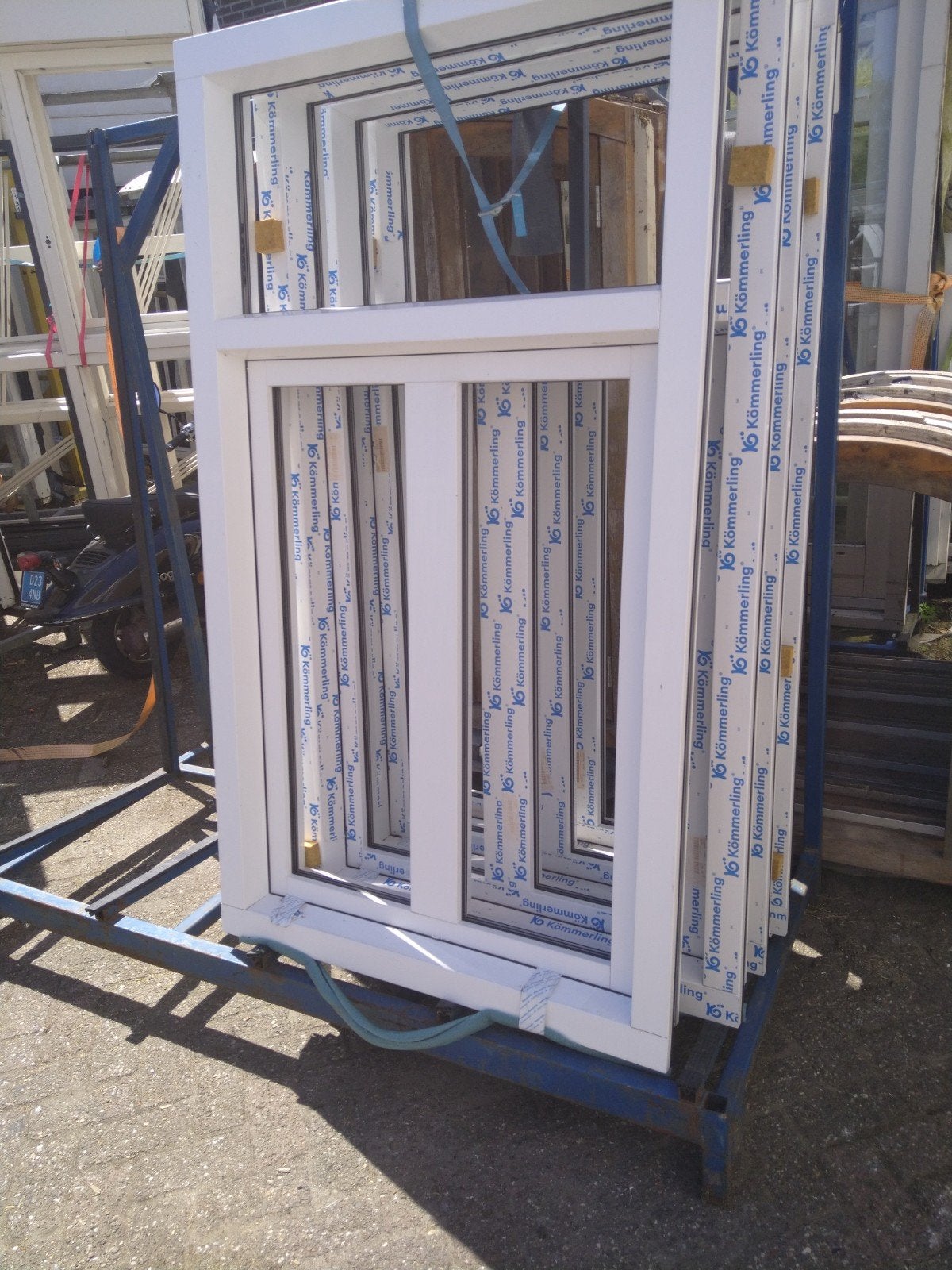3 x kunststof raamkozijn