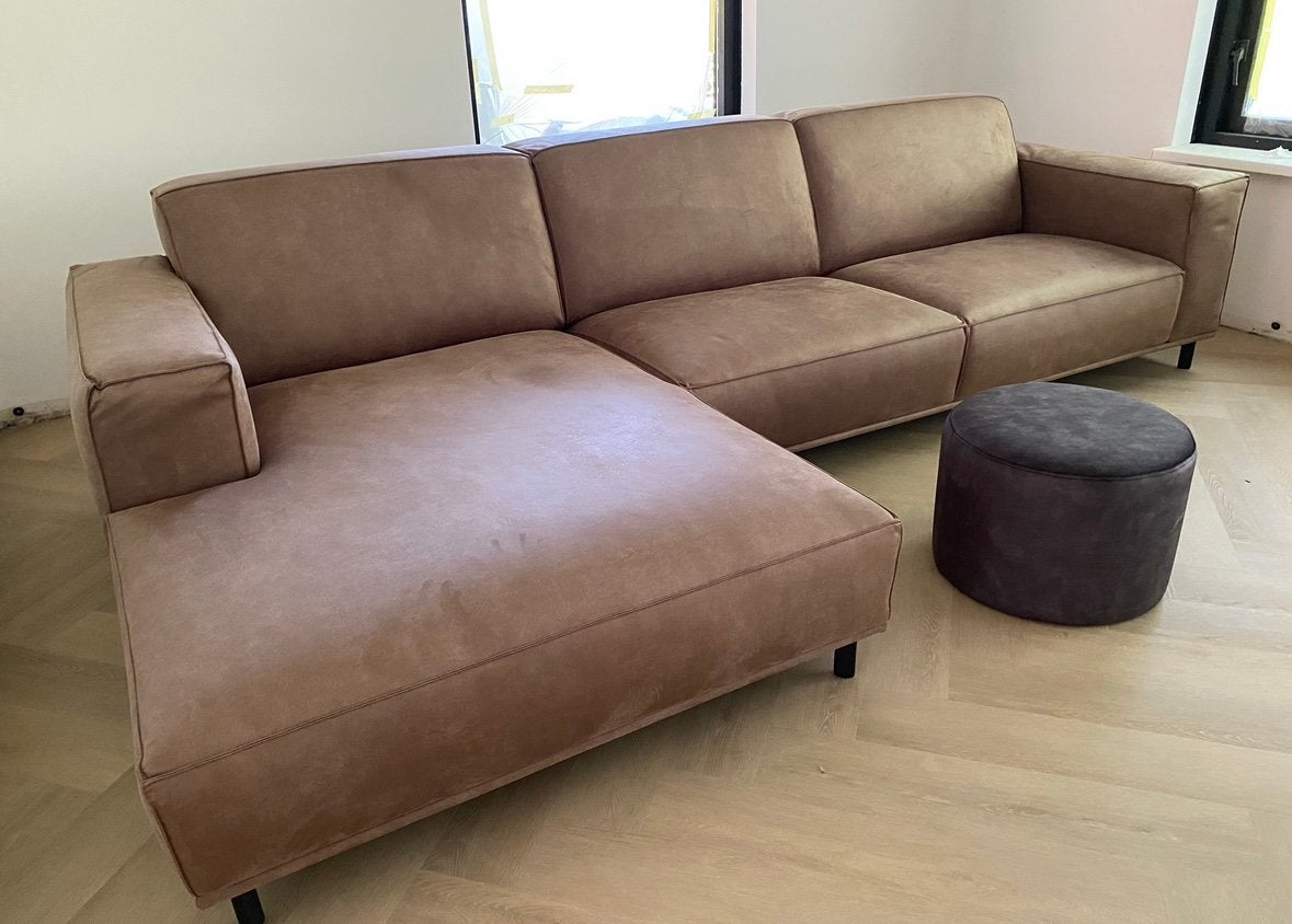 Hoekbank 300cm met chaise lounge   - Room108, Ophalen, Gebruikt, 100 tot 125 cm, Hoekbank