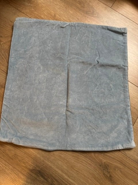 2 kleuren blauwe kussen hoes, Blauw, Ophalen of Verzenden, Zo goed als nieuw, Vierkant
