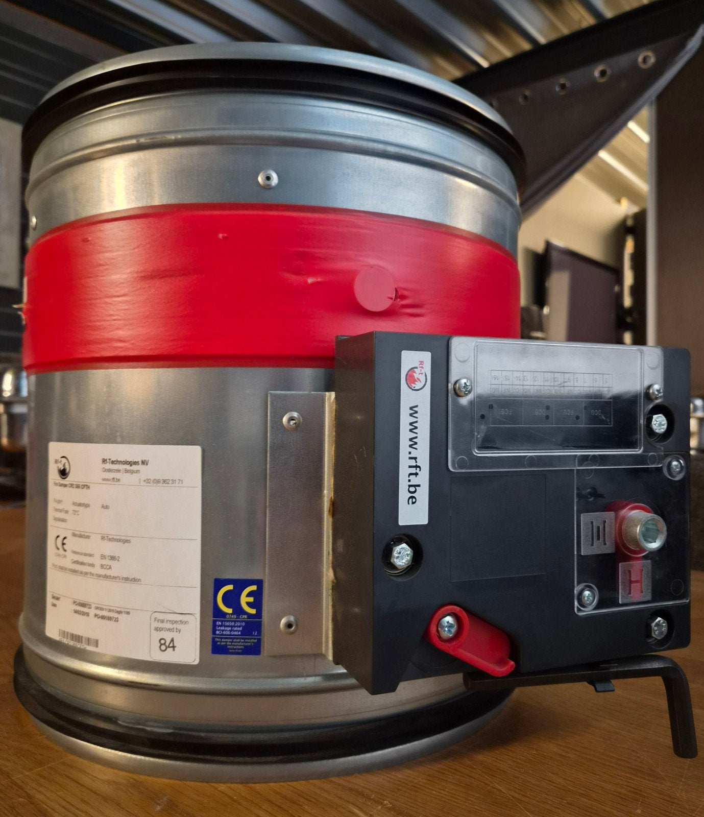 Ronde brandklep CR2 - Rf-t - Nieuw in doos, Doe-het-zelf en Verbouw, Ophalen, Nieuw, Ventilator en Afzuiger