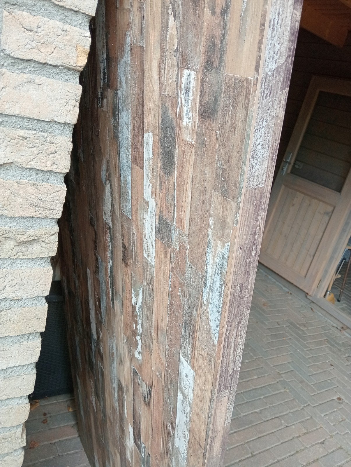 Tafelblad 180x80 cm - Houtlook, Huis en Inrichting, Ophalen, Gebruikt, 50 tot 100 cm, Rechthoekig