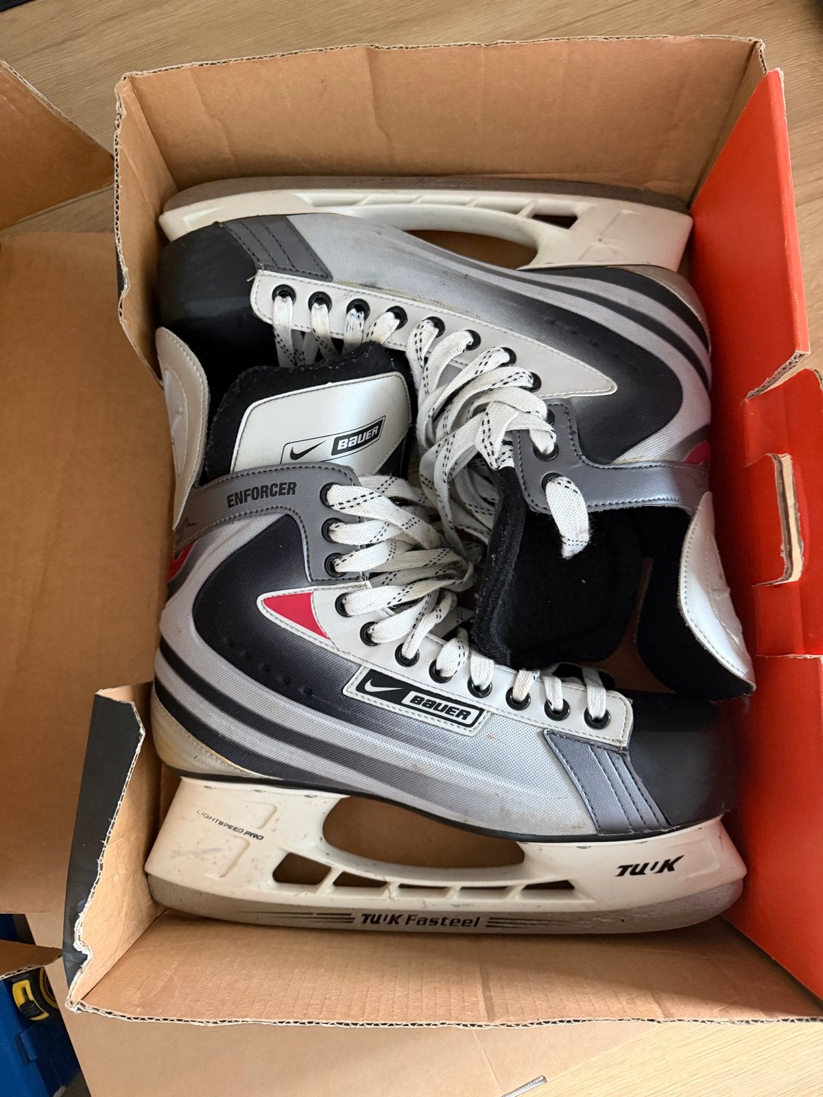 Nike Bauer Vapor Enforcer ijshockeyschaatsen - Maat 48, Ophalen of Verzenden, Gebruikt, IJshockeyschaatsen, Bauer
