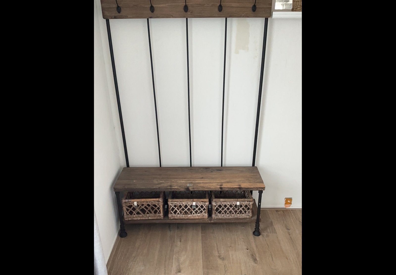 Rivièra Maison Kapstok met schoenenmandjes, Ophalen, Gebruikt, Staande kapstok, 150 tot 200 cm