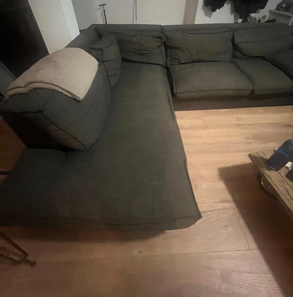 Gebruikte bank - Gratis af te halen, 250 tot 300 cm, Gebruikt, 100 tot 125 cm, Hoekbank