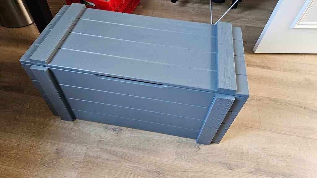 Woood kist - Grijs - Opbergkist, 50 tot 100 cm, Ophalen of Verzenden, Zo goed als nieuw, Minder dan 50 cm