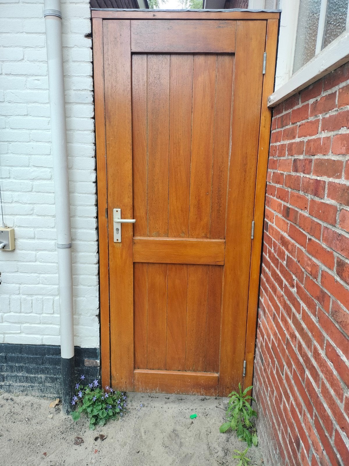 Houten tuindeur, Ophalen, Gebruikt, 80 tot 100 cm, Buitendeur