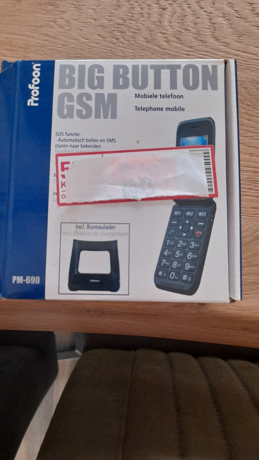 Profone PM-690 Big Button GSM Mobiele Telefoon, Ophalen, Nieuw, Minder dan 3 megapixel, Klassiek of Candybar