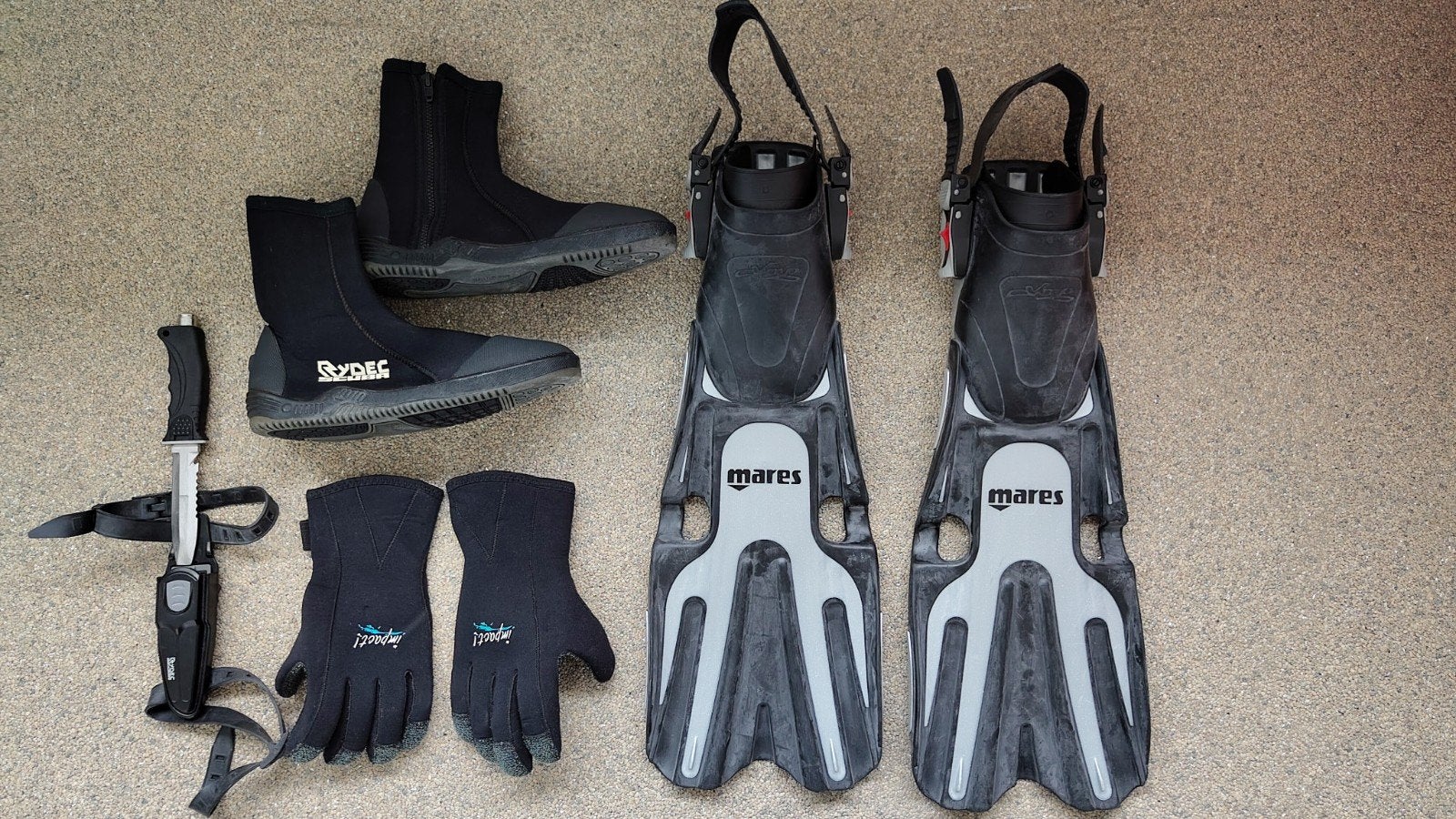 Complete duikuitrusting – Mares, Seac Sub en RYDDE (2003), Watersport en Boten, Ophalen, Gebruikt, Overige typen