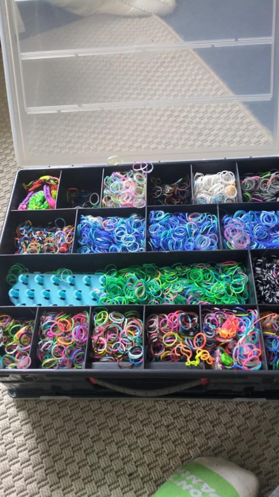 Grote Loom Bands Set met Opbergdoos en Accessoires, Ophalen of Verzenden, Gebruikt, Overige typen