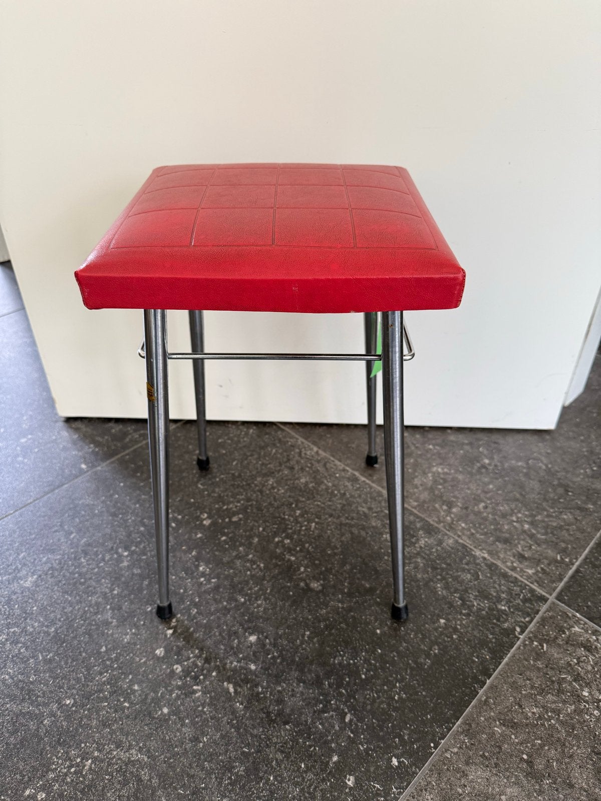 Vintage Brabantia Kruk rood, Verzenden, Gebruikt, Staal