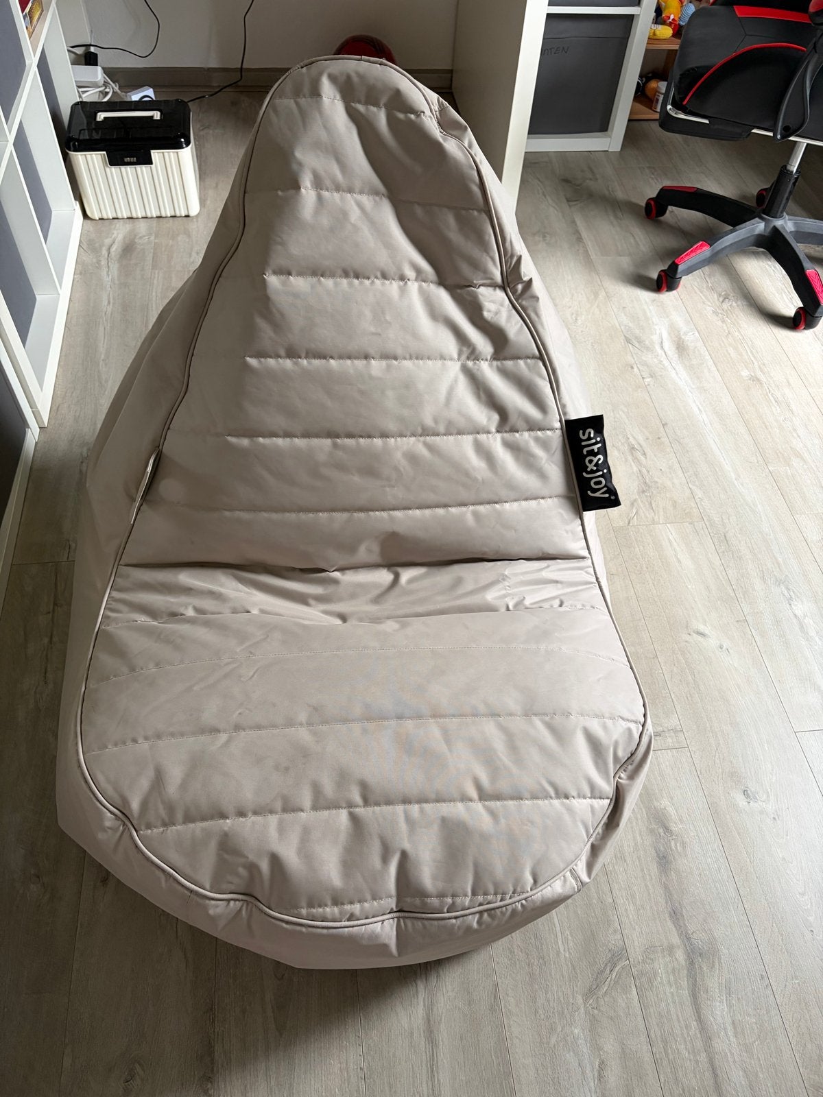 Sit & Joy zitzak - Comfortabel en stijlvol, Ophalen of Verzenden, Zo goed als nieuw, Beige, Zitzak
