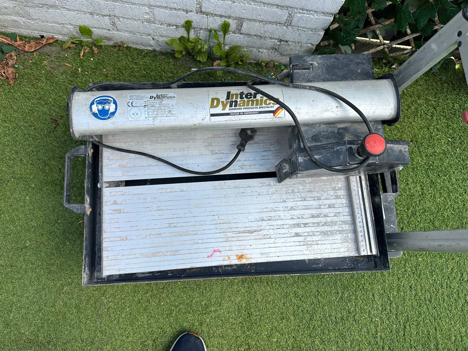 Goed werkende Inter Dynamic tegelzaag tafel, Ophalen, Gebruikt