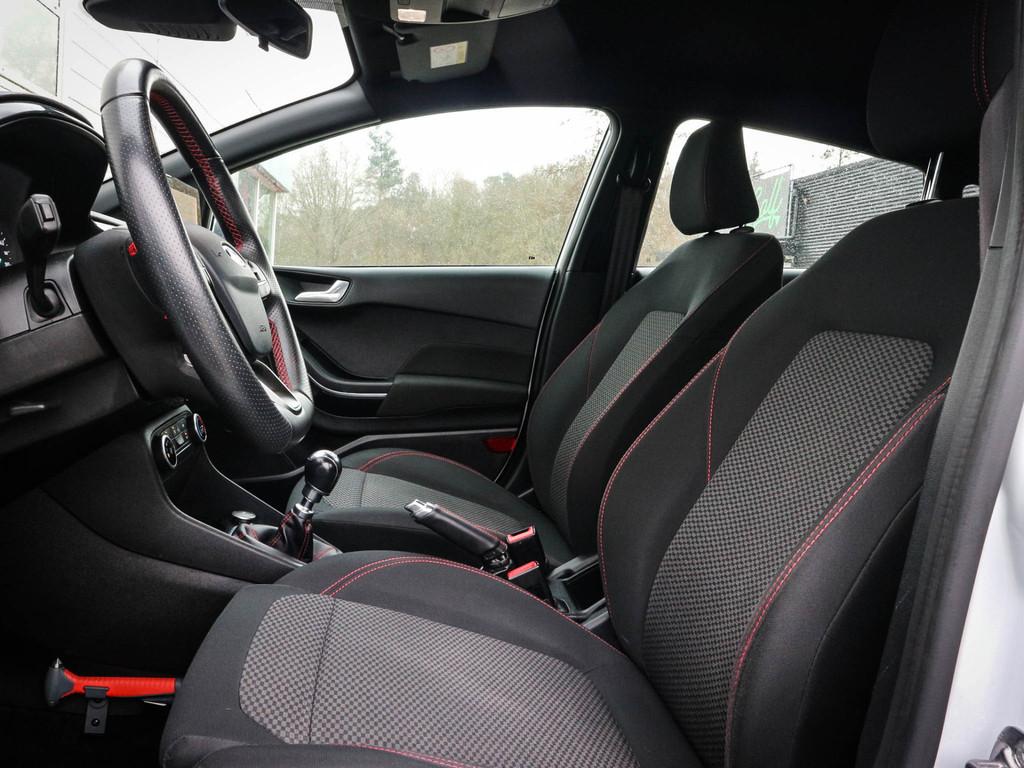 Ford Fiesta 1.0 EcoBoost ST-Line | Clima | Cruise | Navi | A, 101 pk, Gebruikt, Leder en Stof, Origineel Nederlands